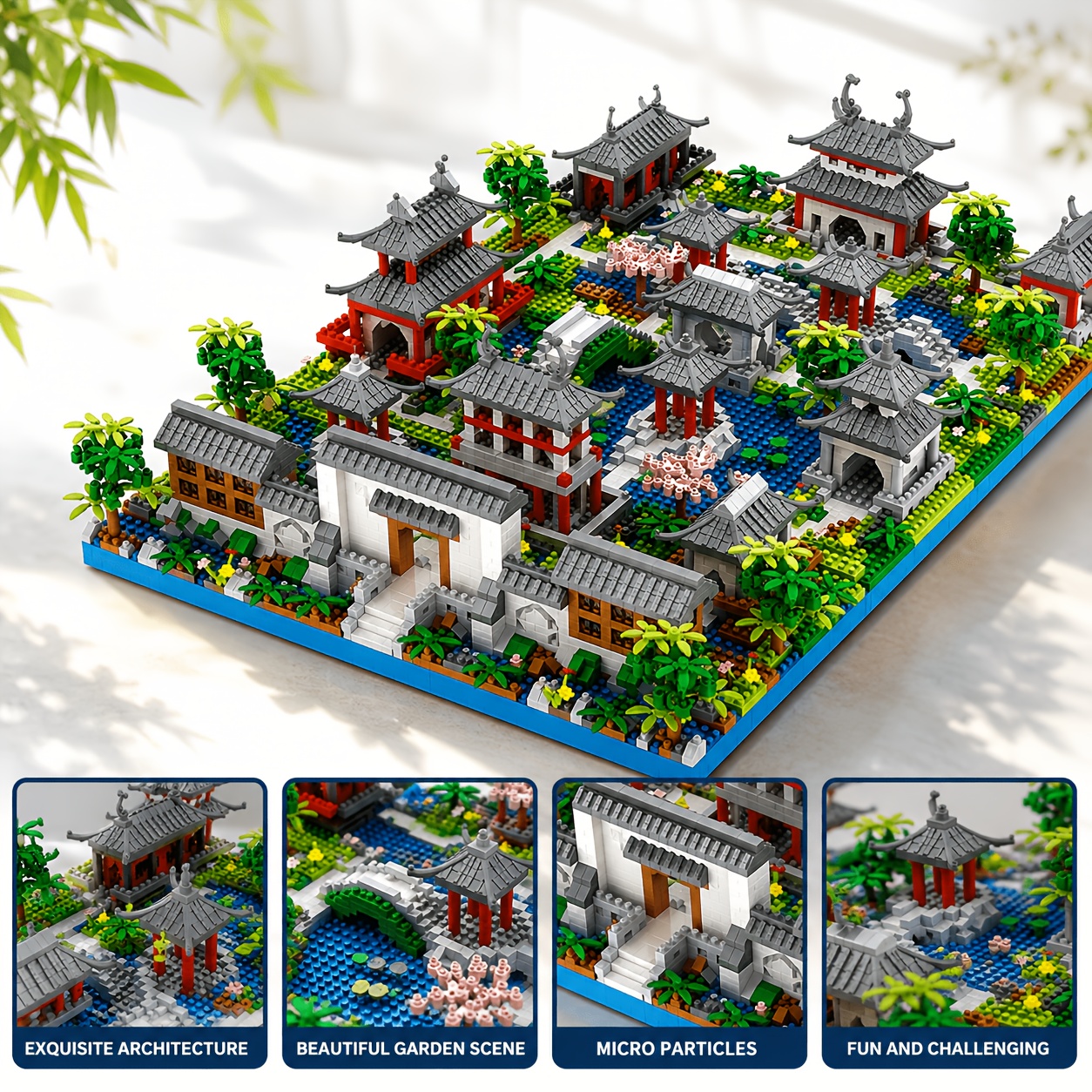 Chinese-style Garden Micro-particle Building Blocks